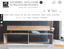 Tablet Screenshot of moebelkolonie.com